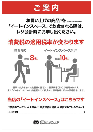 一般社団法人日本フランチャイズチェーン協会が作成する共通ポスター