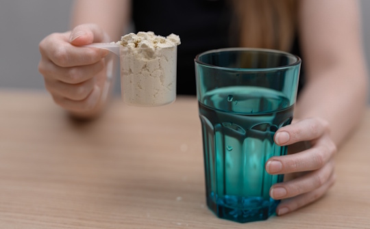 プロテインの粉末