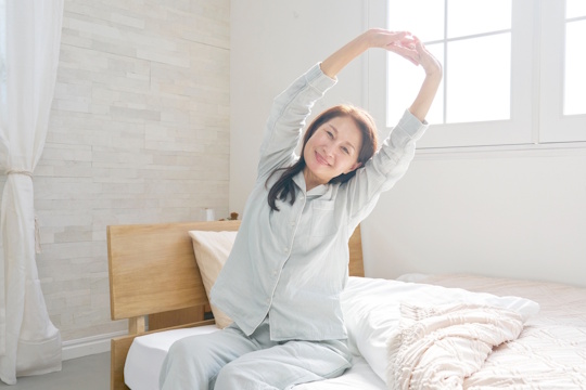 体のストレッチ