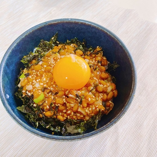 納豆の韓国風佃煮丼